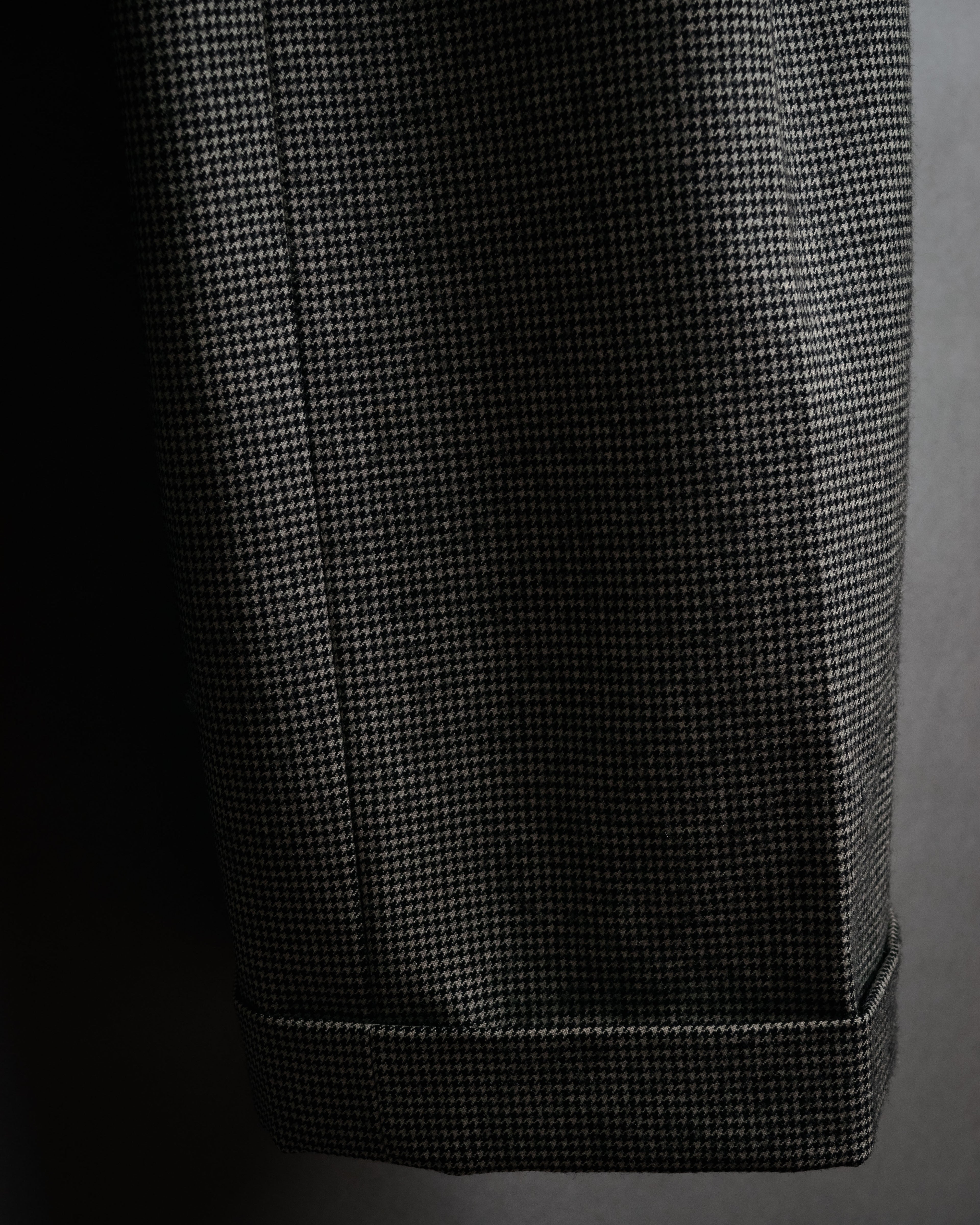 “Polo by Ralph Lauren” 90’s Houndstooth two tuck wool trousers