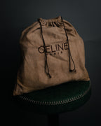 “CELINE” 90’s Leather triomphe shoulder bag