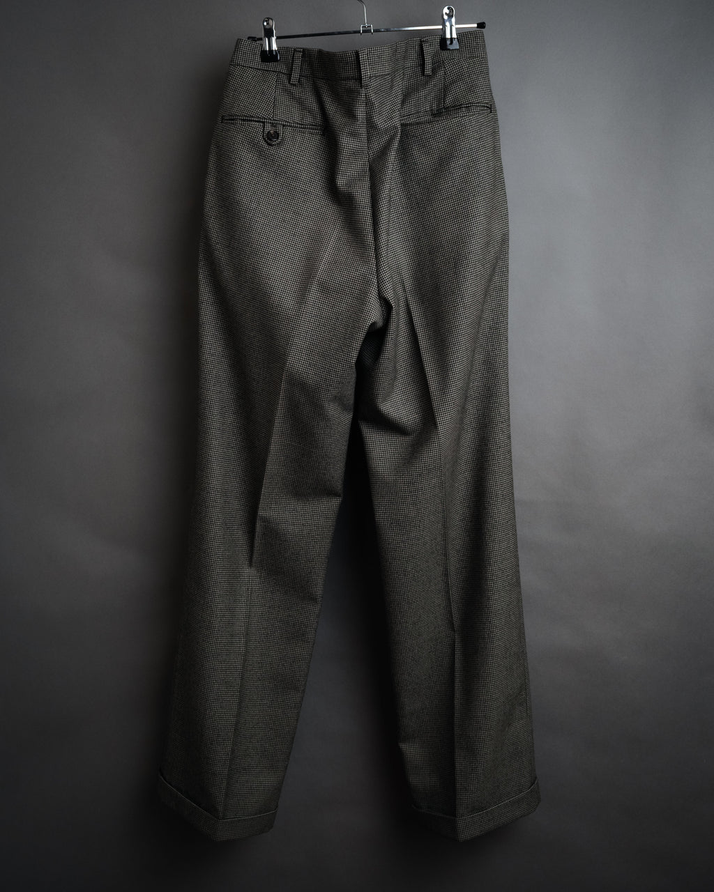 “Polo by Ralph Lauren” 90’s Houndstooth two tuck wool trousers
