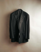 -SPECIAL- “FENDI” 90’s-00’s Peak lapel wool tuxedo tailored setup