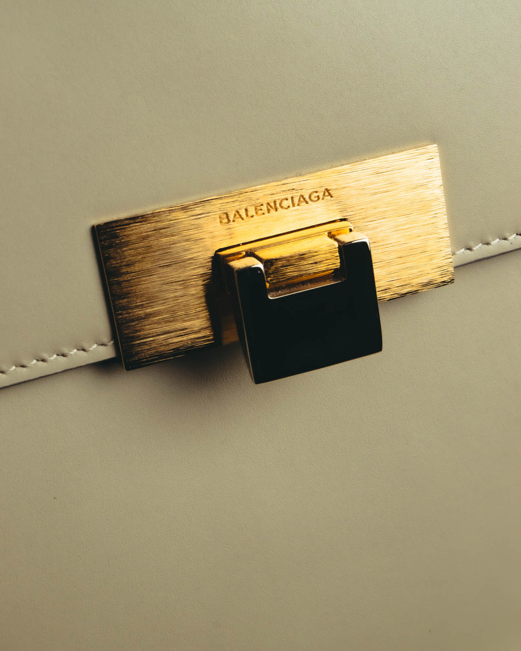 "BALENCIAGA" 2010's Structured leather top handle bag