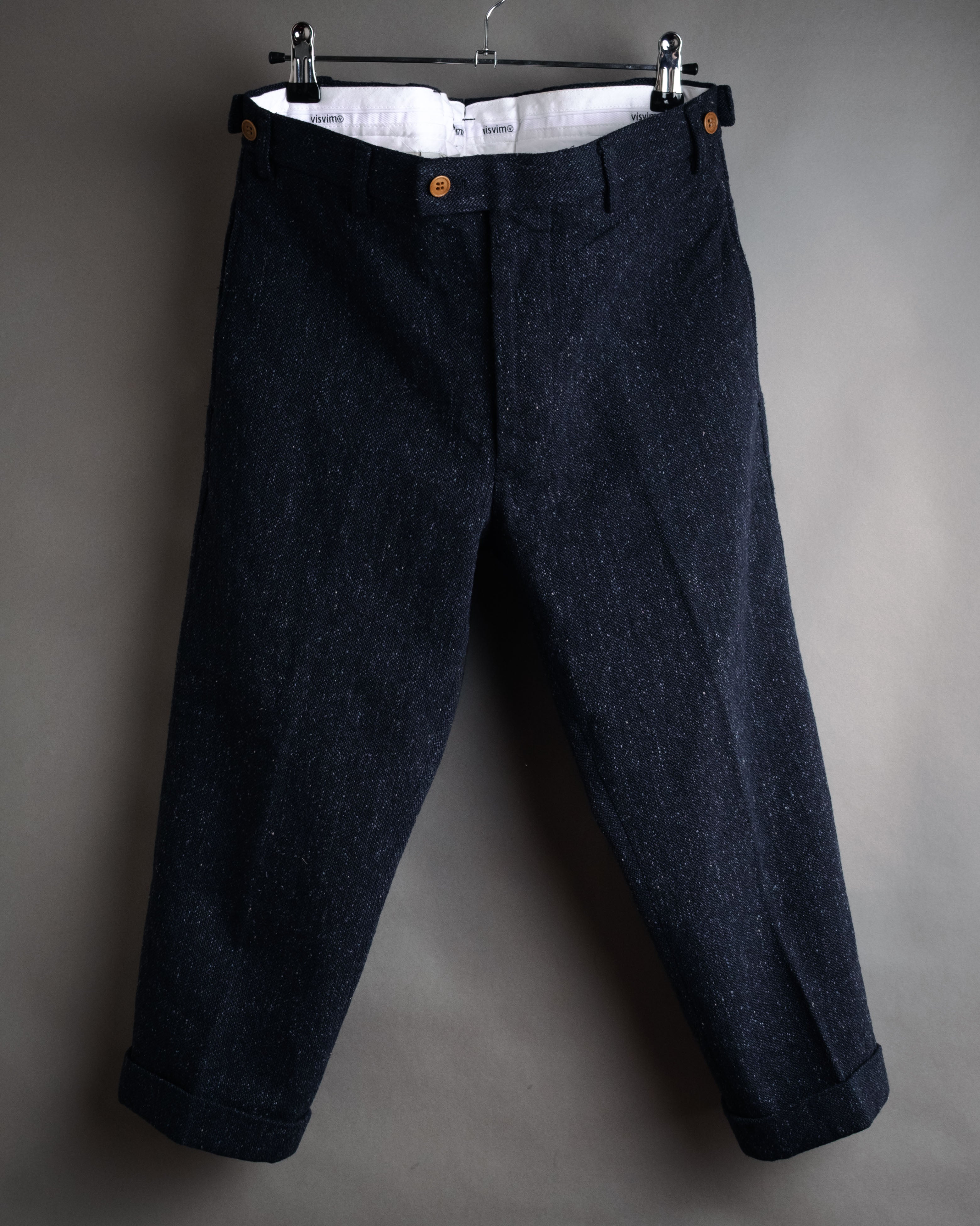 “visvim” 2014 AW Nep tweed cinch back trousers