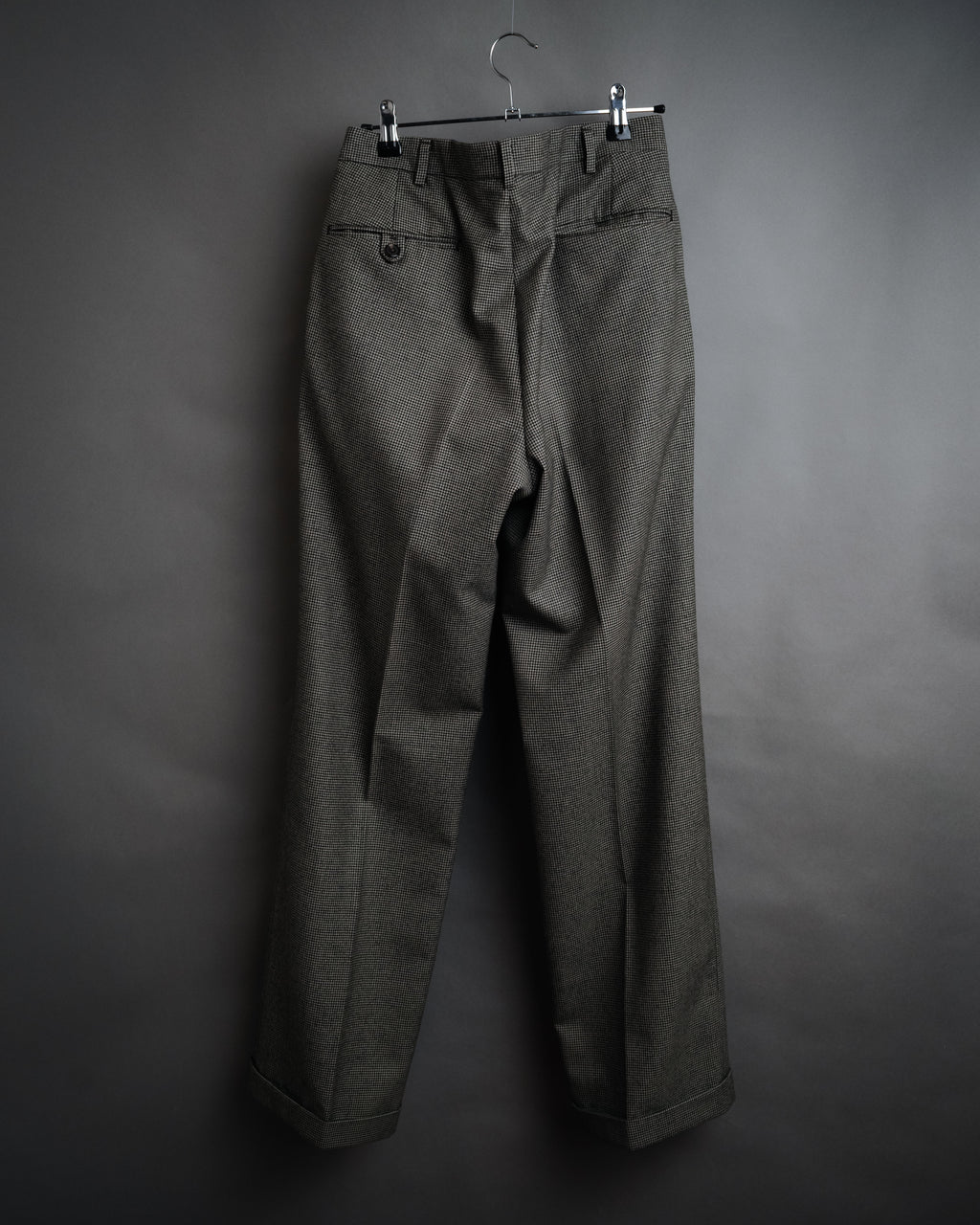 “Polo by Ralph Lauren” 90’s Houndstooth two tuck wool trousers