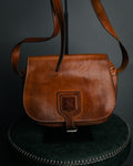 “CELINE” 90’s Leather triomphe shoulder bag
