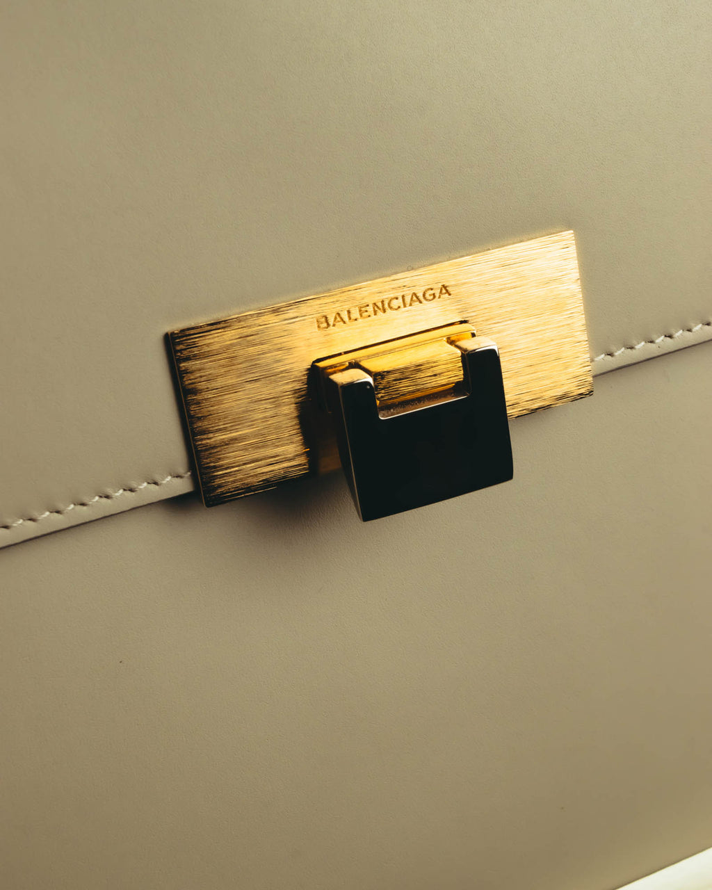 "BALENCIAGA" 2010's Structured leather top handle bag