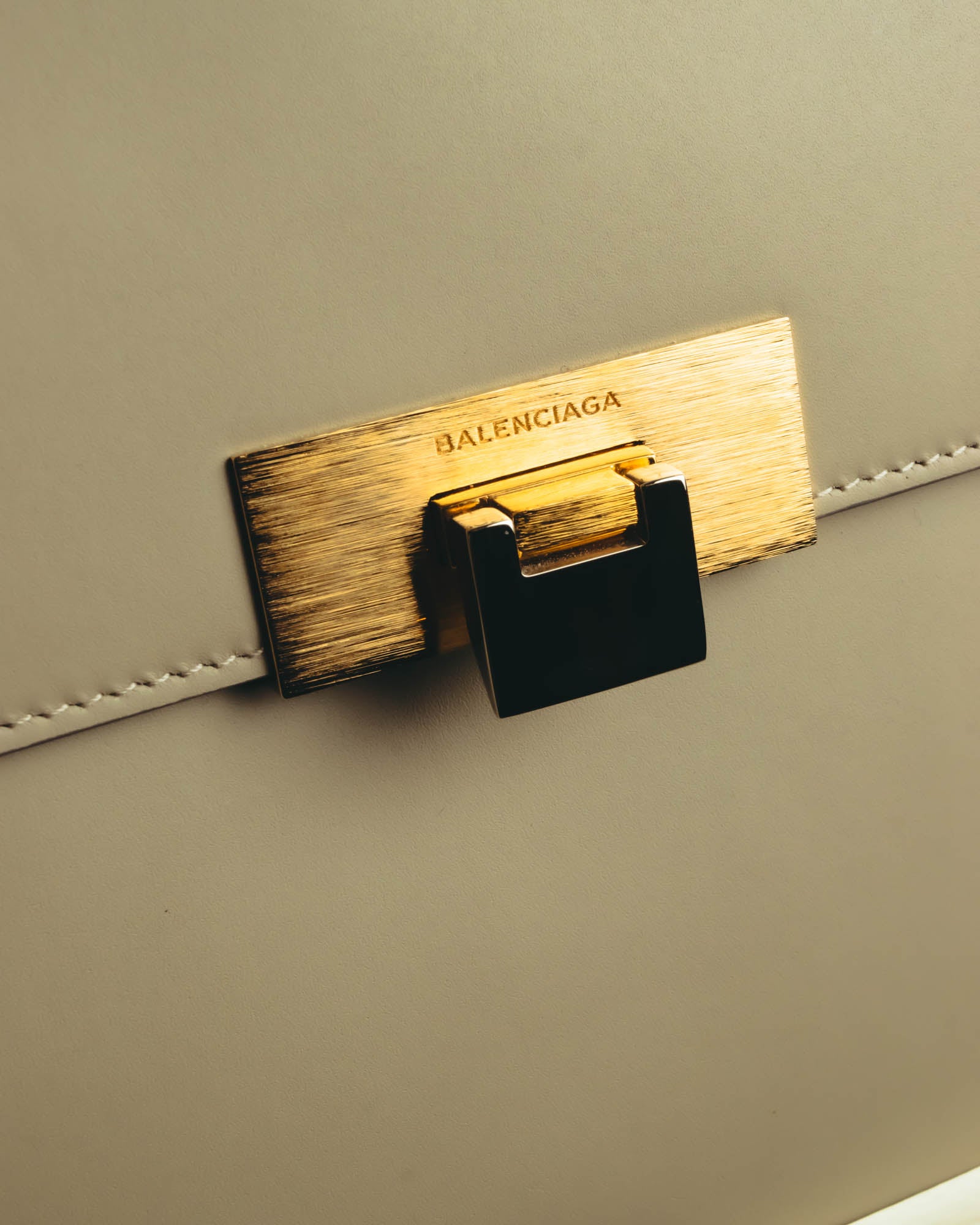 "BALENCIAGA" 2010's Structured leather top handle bag