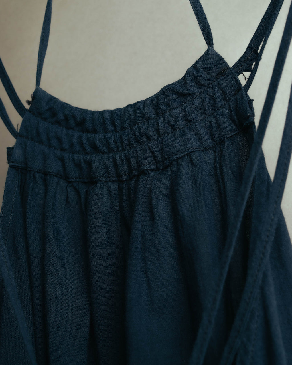 "Veronique Branquinho" 90's-00's Lightweight cotton strappy maxi dress
