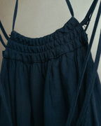 "Veronique Branquinho" 90's-00's Lightweight cotton strappy maxi dress