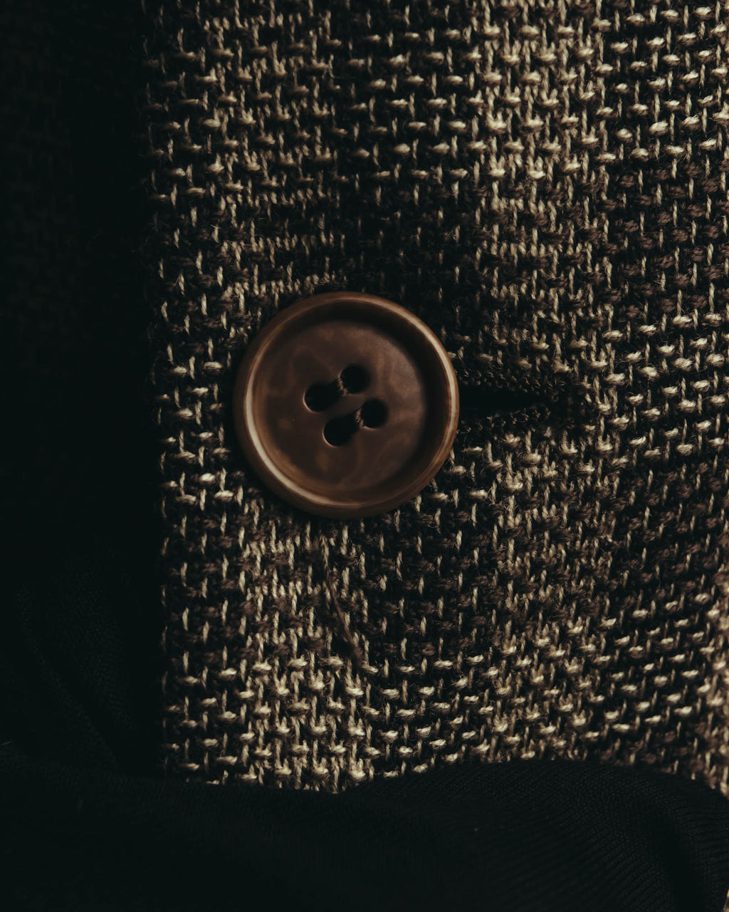 "Salvatore Ferragamo" 90's Brown checked tweed sport coat