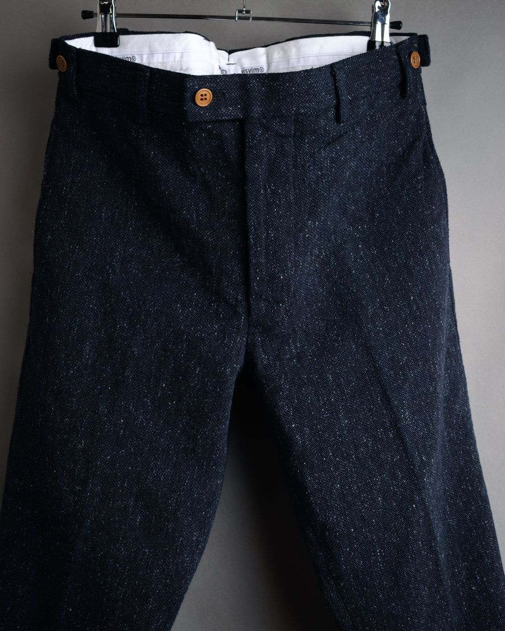 “visvim” 2014 AW Nep tweed cinch back trousers