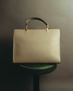 "BALENCIAGA" 2010's Structured leather top handle bag