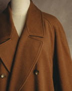 "KENZO" 80's-90's Sculptural double-breasted wool coat