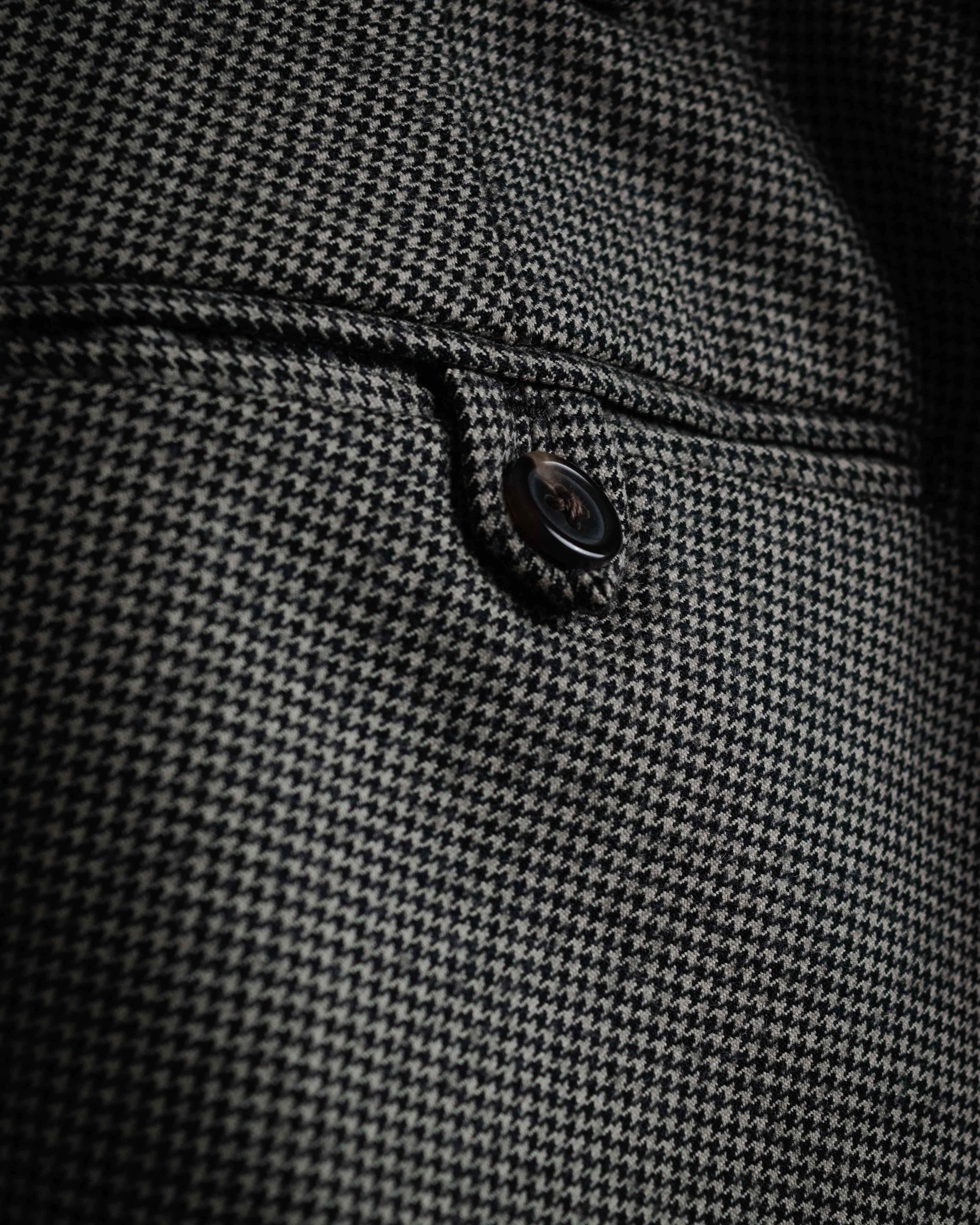 “Polo by Ralph Lauren” 90’s Houndstooth two tuck wool trousers
