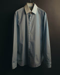 "GUCCI" 10's-20's Striped contrast-collar cotton shirt