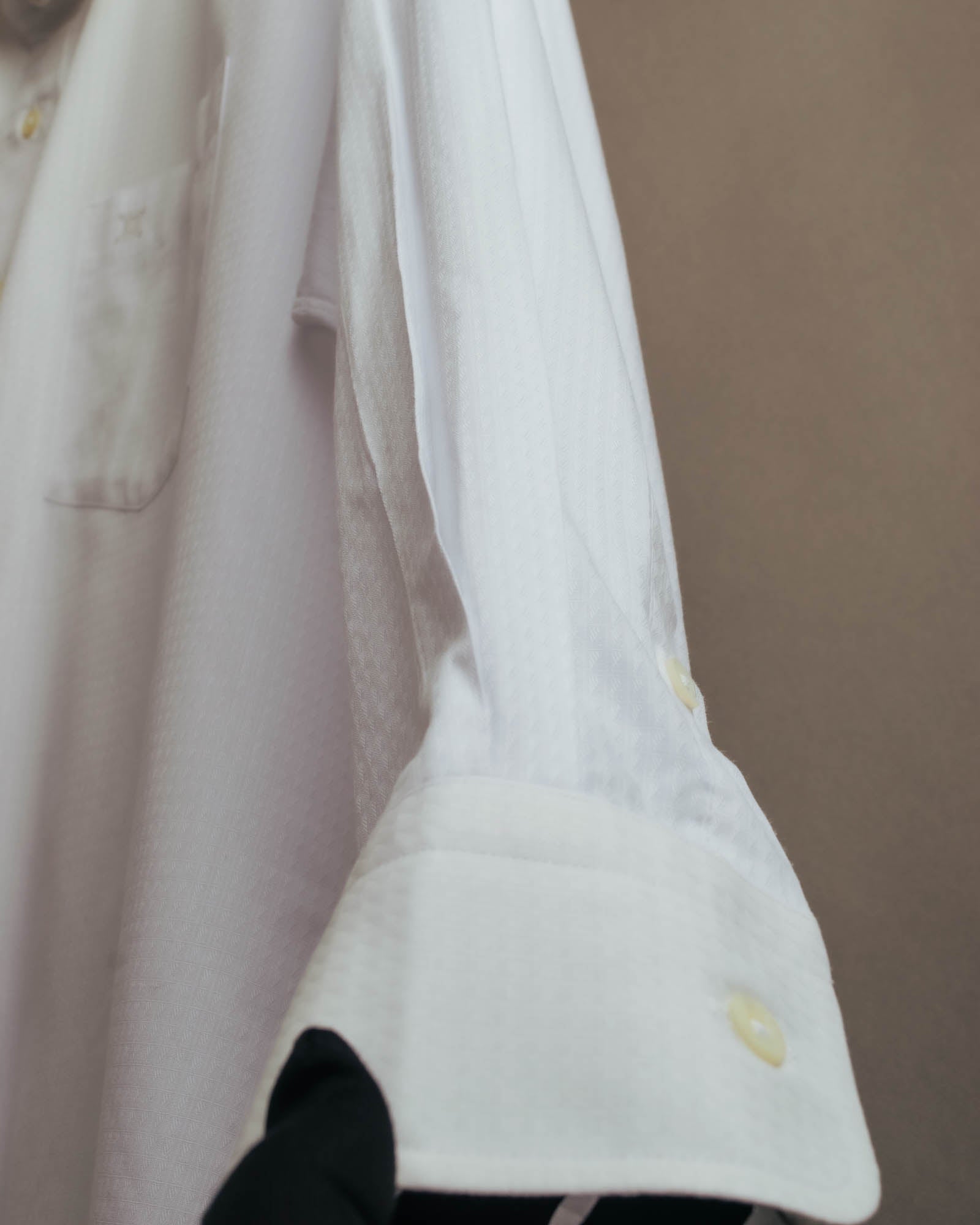 "CELINE" 90's-00's Textured long sleeve dress shirt