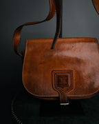 “CELINE” 90’s Leather triomphe shoulder bag