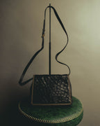 "LOEWE" 1990s to early 2000 ostrich leather shoulder bag