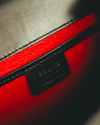 "CELINE" Late 80's-90's Teardrop leather backpack