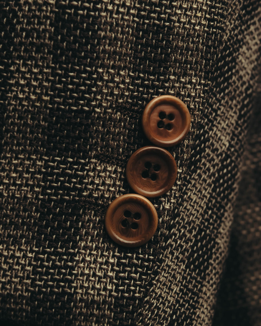 "Salvatore Ferragamo" 90's Brown checked tweed sport coat