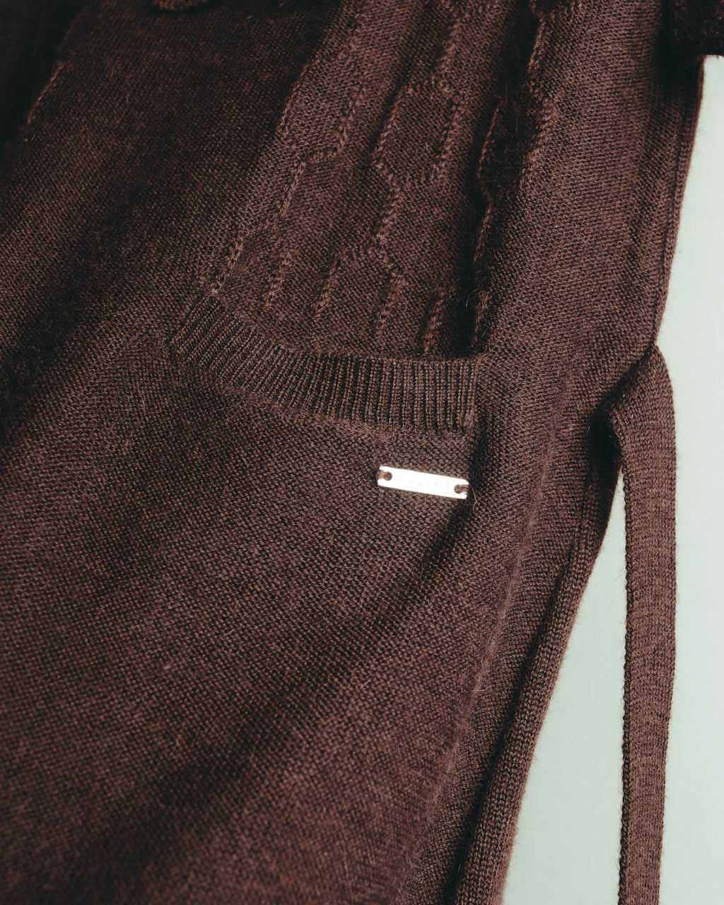 "CELINE" 90's-00's Soft angora blend kids knit sweater dress
