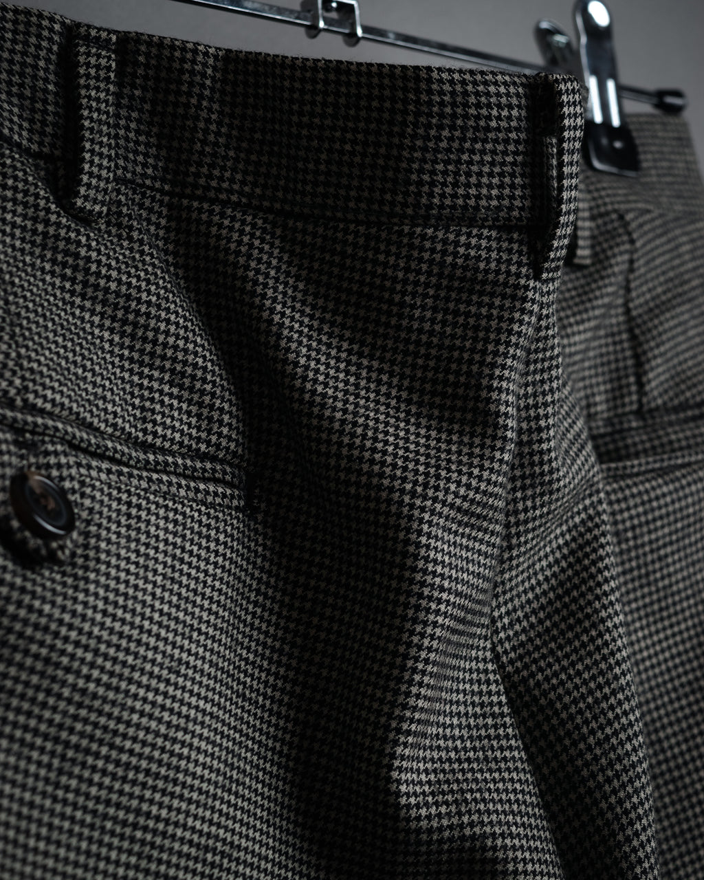“Polo by Ralph Lauren” 90’s Houndstooth two tuck wool trousers