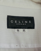 "CELINE" 90's-00's Textured long sleeve dress shirt