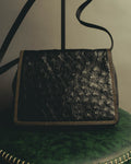 "LOEWE" 1990s to early 2000 ostrich leather shoulder bag