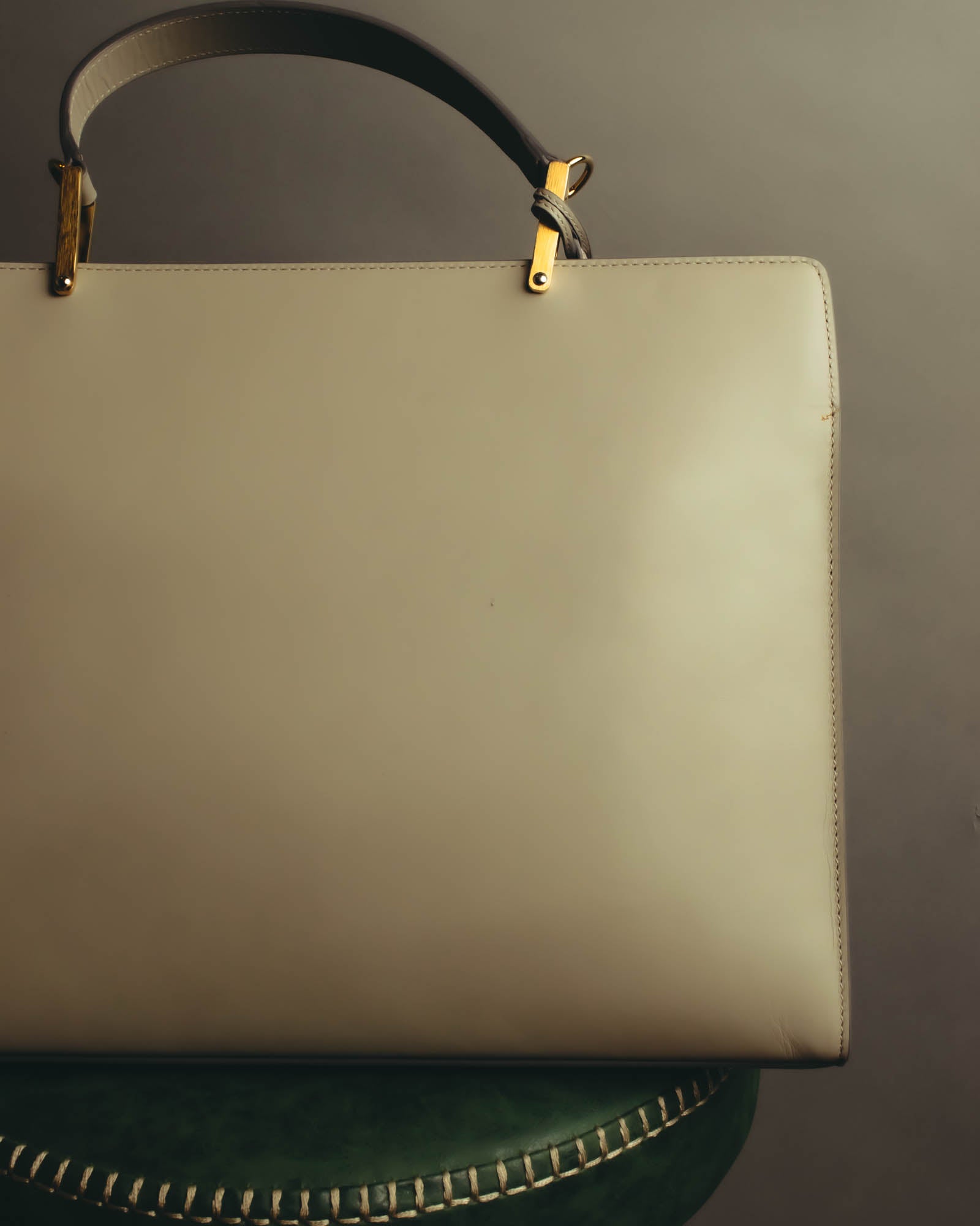 "BALENCIAGA" 2010's Structured leather top handle bag