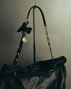 "LANVIN" 00's-10's Quilted leather shoulder bag