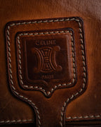 “CELINE” 90’s Leather triomphe shoulder bag