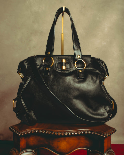 "–SPECIAL– Yves Saint Laurent" 00's-10's Soft leather 2-way handbag