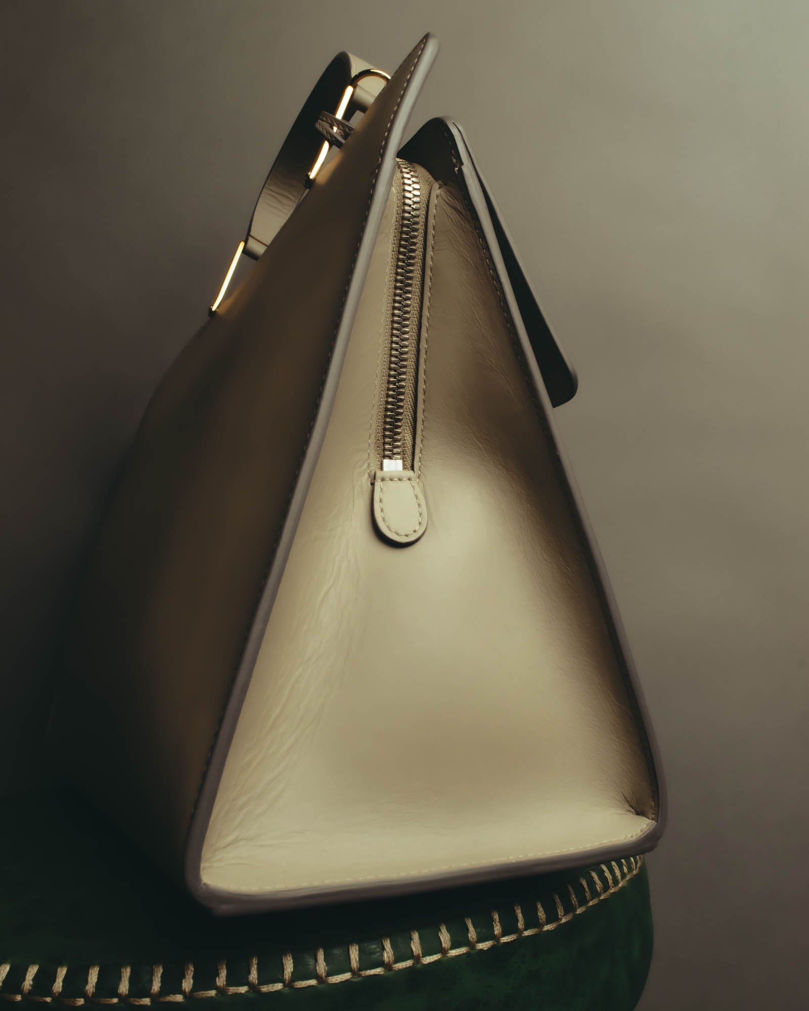 "BALENCIAGA" 2010's Structured leather top handle bag