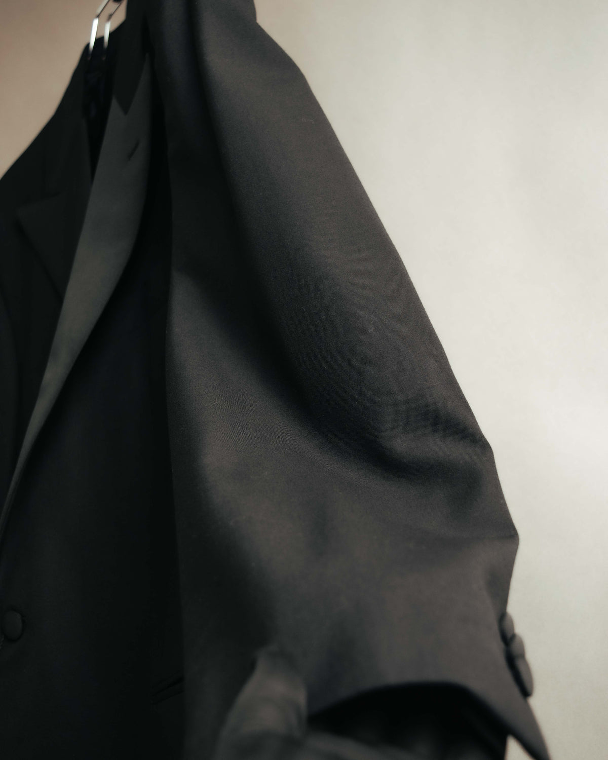 -SPECIAL- “FENDI” 90’s-00’s Peak lapel wool tuxedo tailored setup
