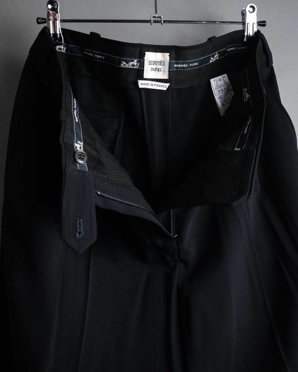 -SPECIAL- “HERMÈS“ 2000’s wool tailored trousers
