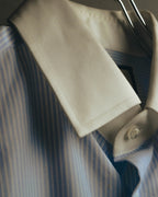 "GUCCI" 10's-20's Striped contrast-collar cotton shirt