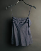 "Miu Miu" 90's-00's Delicate ruffled camisole top