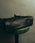 "LANVIN" 00's-10's Quilted leather shoulder bag
