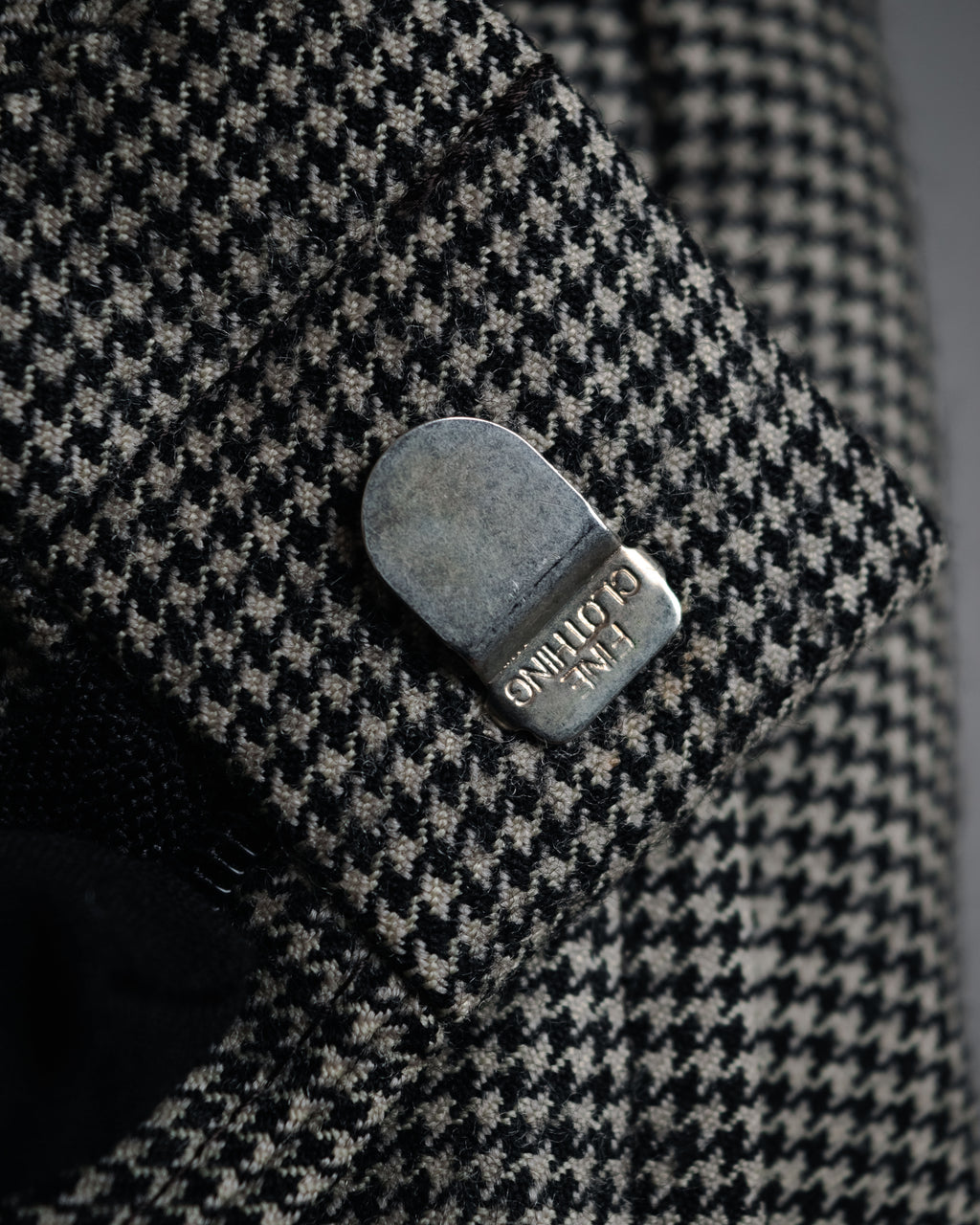 “Polo by Ralph Lauren” 90’s Houndstooth two tuck wool trousers