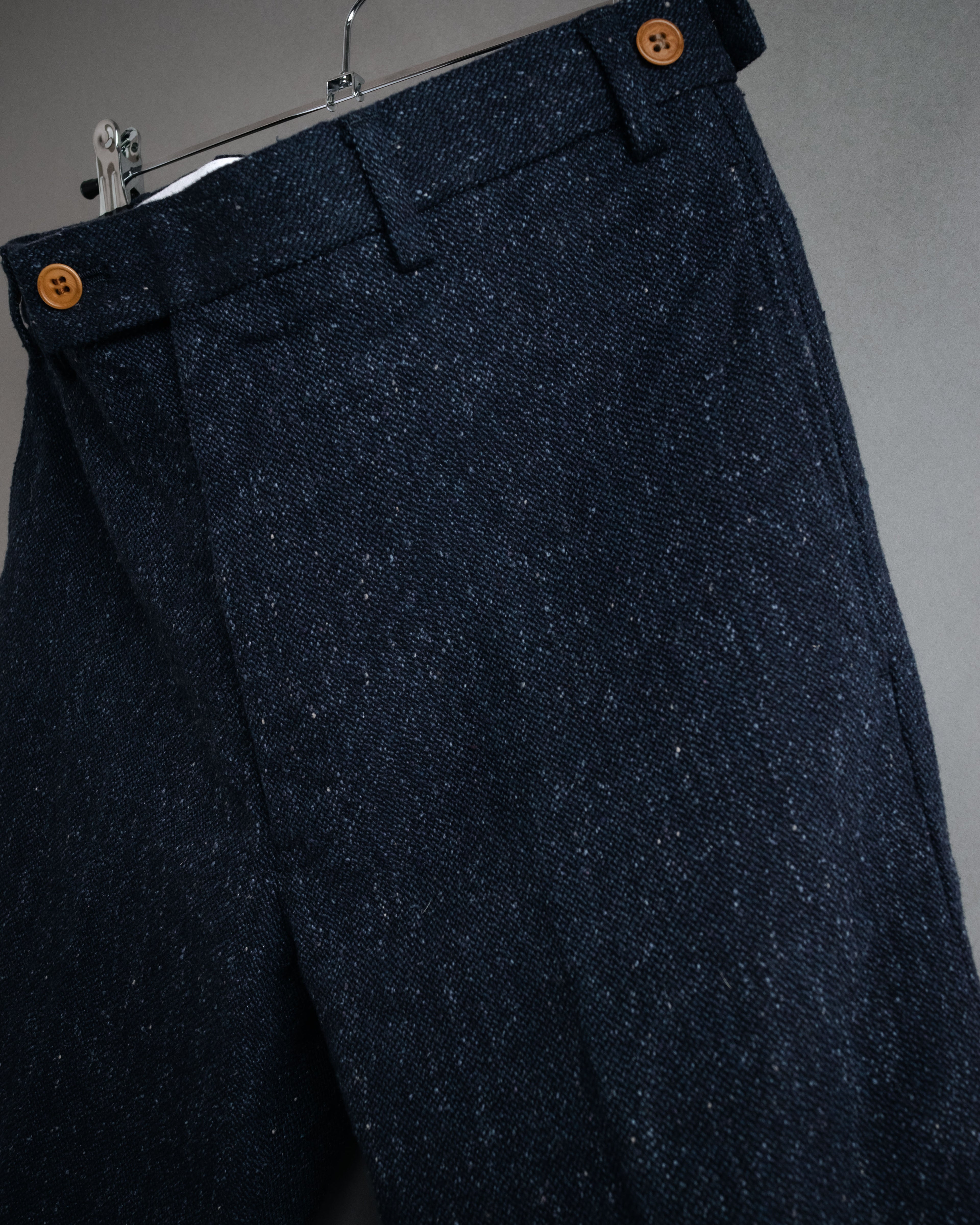 “visvim” 2014 AW Nep tweed cinch back trousers