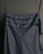"Miu Miu" 90's-00's Delicate ruffled camisole top
