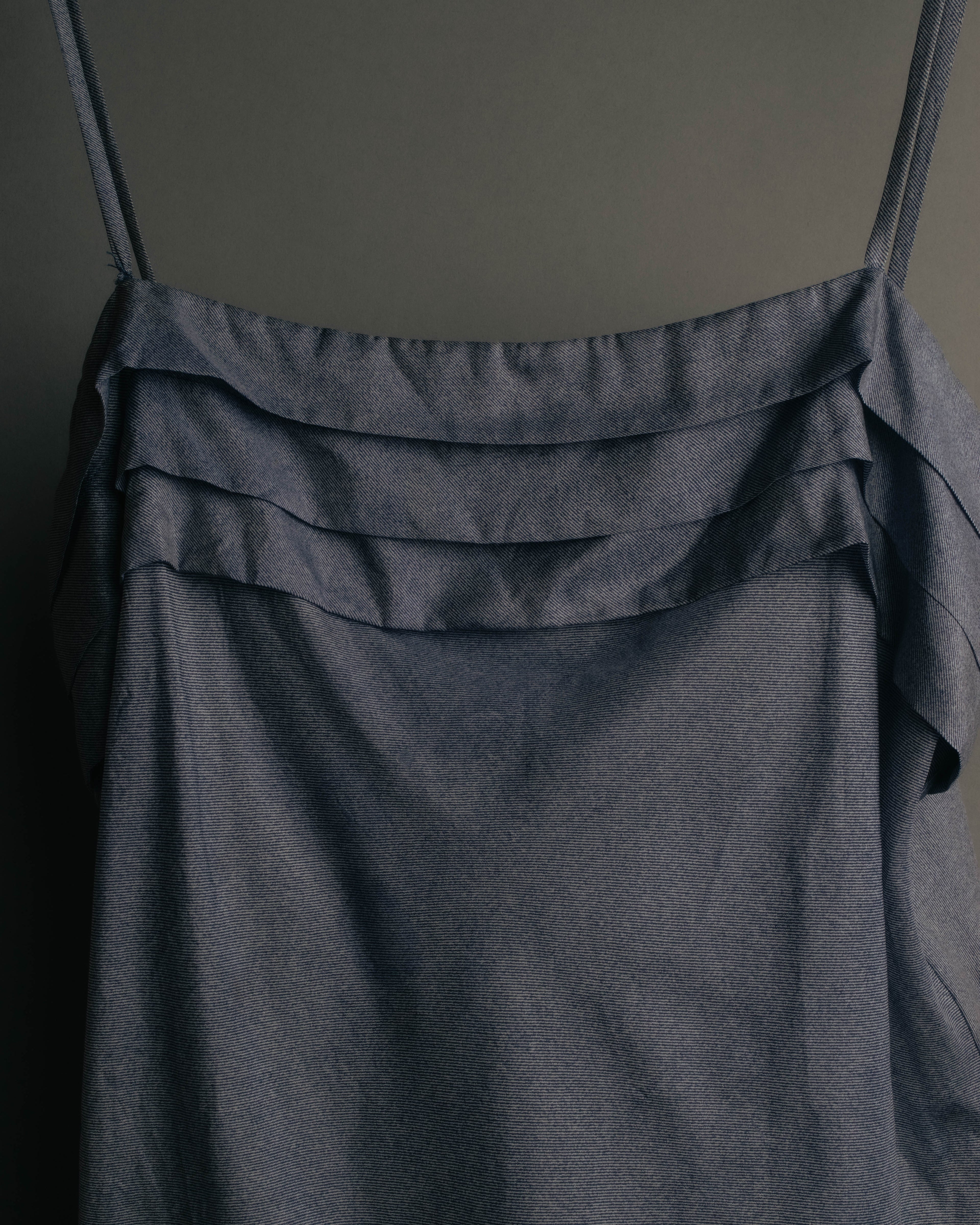 "Miu Miu" 90's-00's Delicate ruffled camisole top