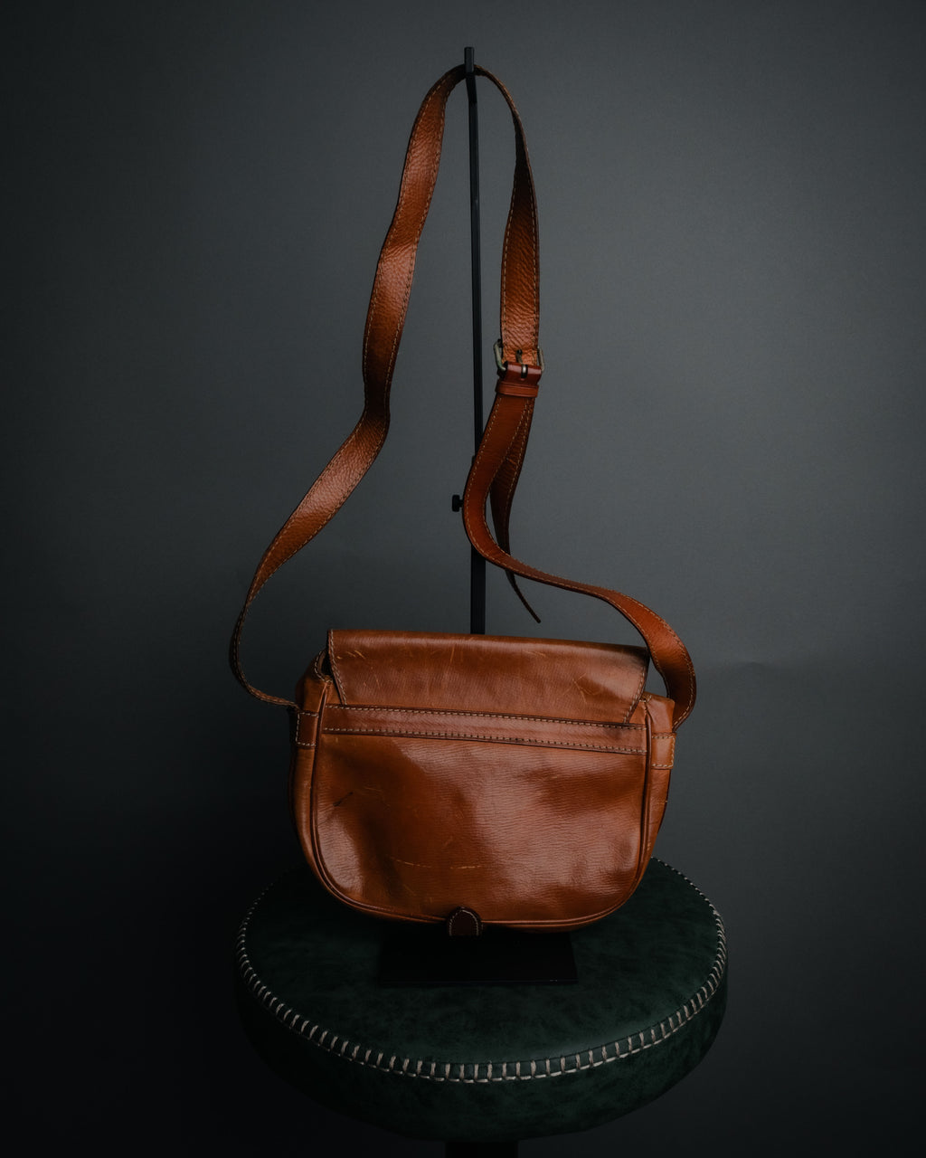 “CELINE” 90’s Leather triomphe shoulder bag