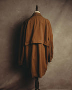 "KENZO" 80's-90's Sculptural double-breasted wool coat