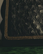"LOEWE" 1990s to early 2000 ostrich leather shoulder bag