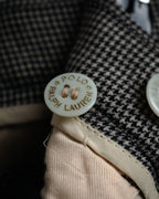 “Polo by Ralph Lauren” 90’s Houndstooth two tuck wool trousers