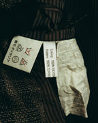 "Salvatore Ferragamo" 90's Brown checked tweed sport coat