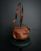 “CELINE” 90’s Leather triomphe shoulder bag