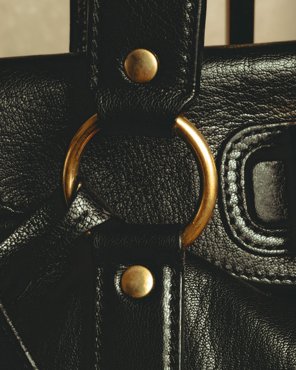 "–SPECIAL– Yves Saint Laurent" 00's-10's Soft leather 2-way handbag