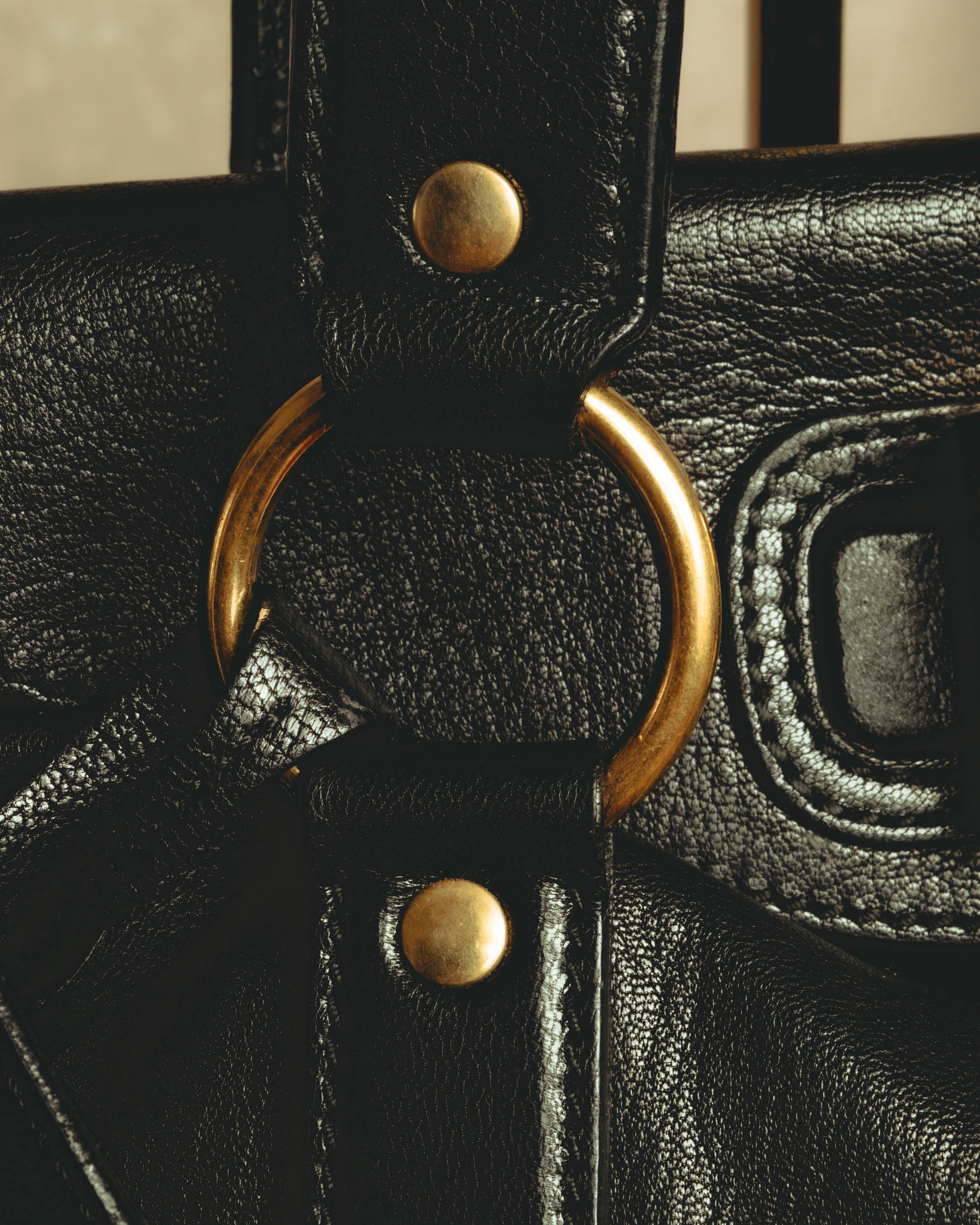"–SPECIAL– Yves Saint Laurent" 00's-10's Soft leather 2-way handbag