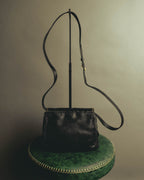 "LOEWE" 1990s to early 2000 ostrich leather shoulder bag